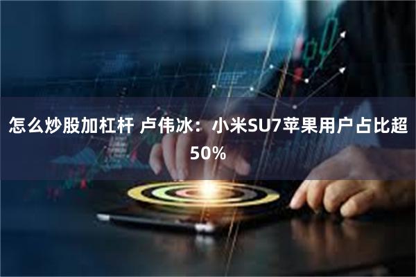 怎么炒股加杠杆 卢伟冰：小米SU7苹果用户占比超50%