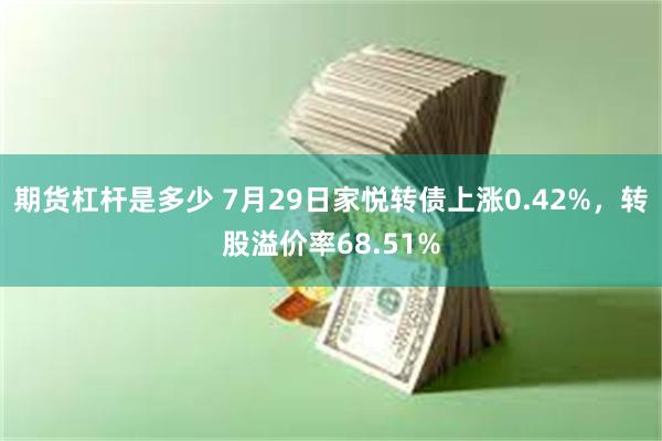 期货杠杆是多少 7月29日家悦转债上涨0.42%，转股溢价率68.51%