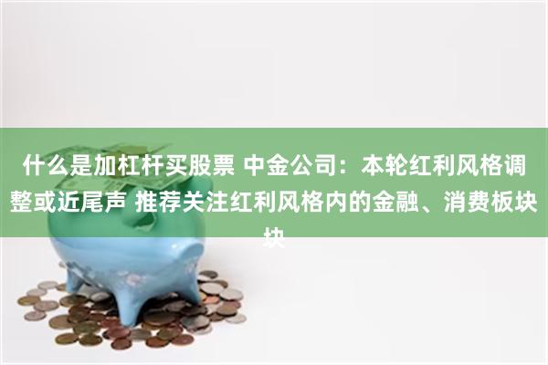 什么是加杠杆买股票 中金公司：本轮红利风格调整或近尾声 推荐关注红利风格内的金融、消费板块