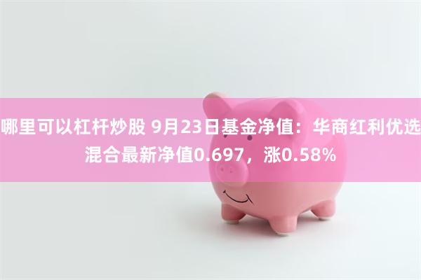 哪里可以杠杆炒股 9月23日基金净值：华商红利优选混合最新净值0.697，涨0.58%