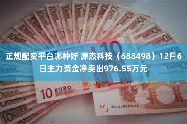 正规配资平台哪种好 源杰科技（688498）12月6日主力资金净卖出976.55万元