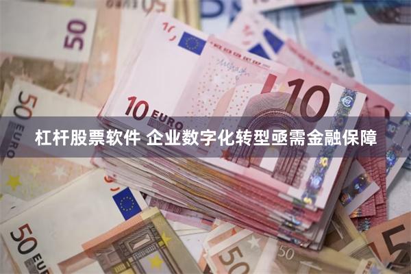 杠杆股票软件 企业数字化转型亟需金融保障